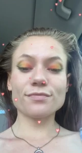 I tried to do some sort of rainbow make up today for the first time