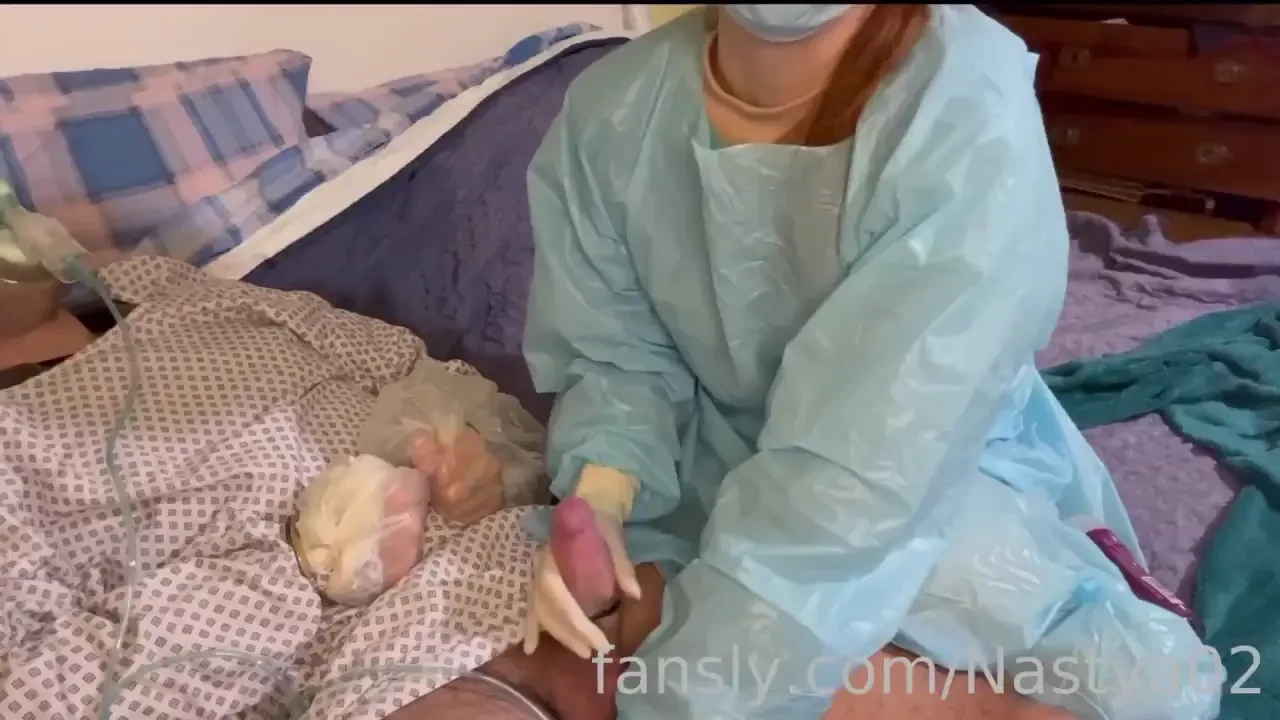 Hands encased and cuffs anesthesia mask on what else could you 