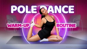Hi learn how to warm up safely and effectively for pole dance in this