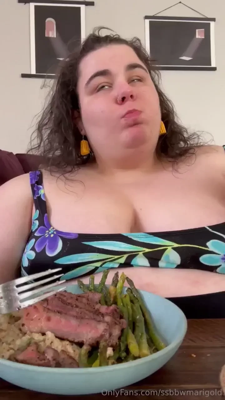 Eating a big fat juicy steak on my floor this is from almost a year part 3 