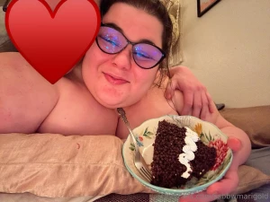 Spending a lot of time eating a lot of food in this case half of an part 1