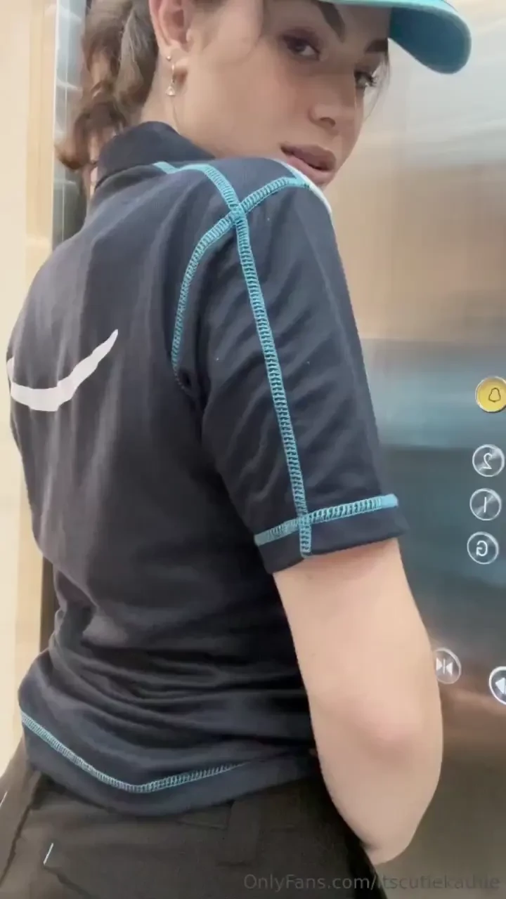 You ever wondered how the delivery girl acts in the elevator when you 