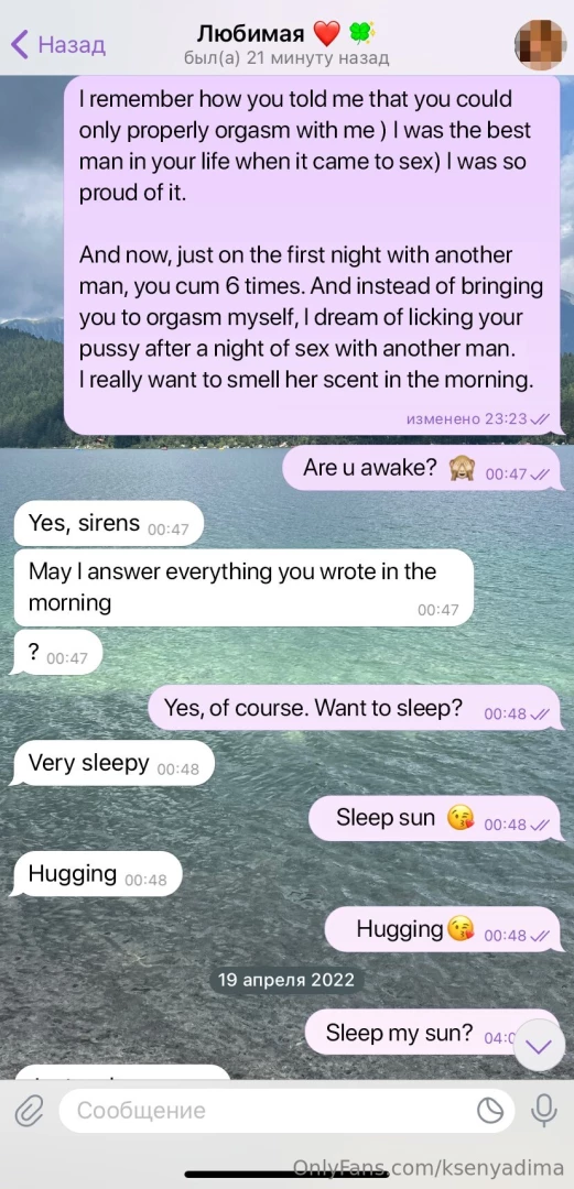 A continuation of our correspondence with my husband the night i went part 15 