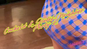 Second part of my cuckold party with a friend we met at the hotel
