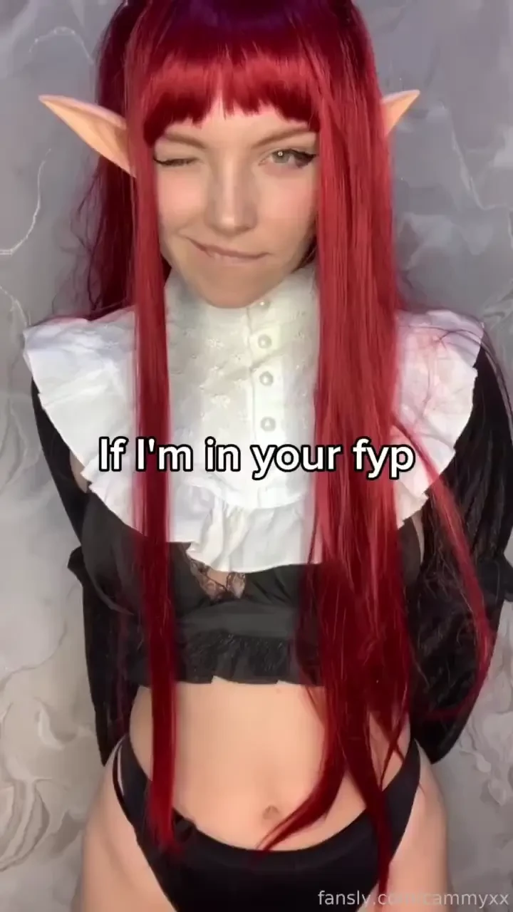 Heyyyyy new anime cosplay tiktok redhead sexy linen teen egirl 