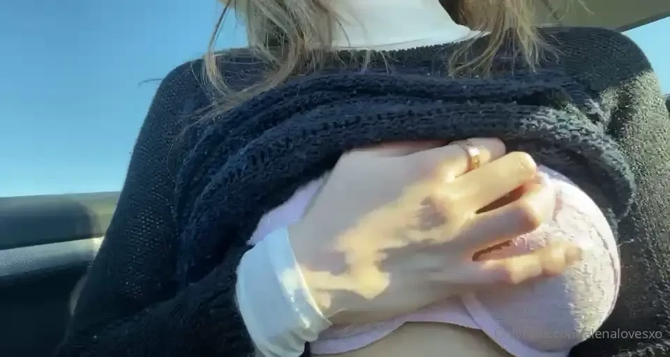 Playing with myself in the car wish someone else was here with me 