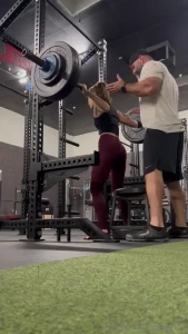 New max when i started i struggled with like 30 lbs now we re up to