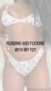 Rubbing and fucking with my toy to start in this video i m wearing one