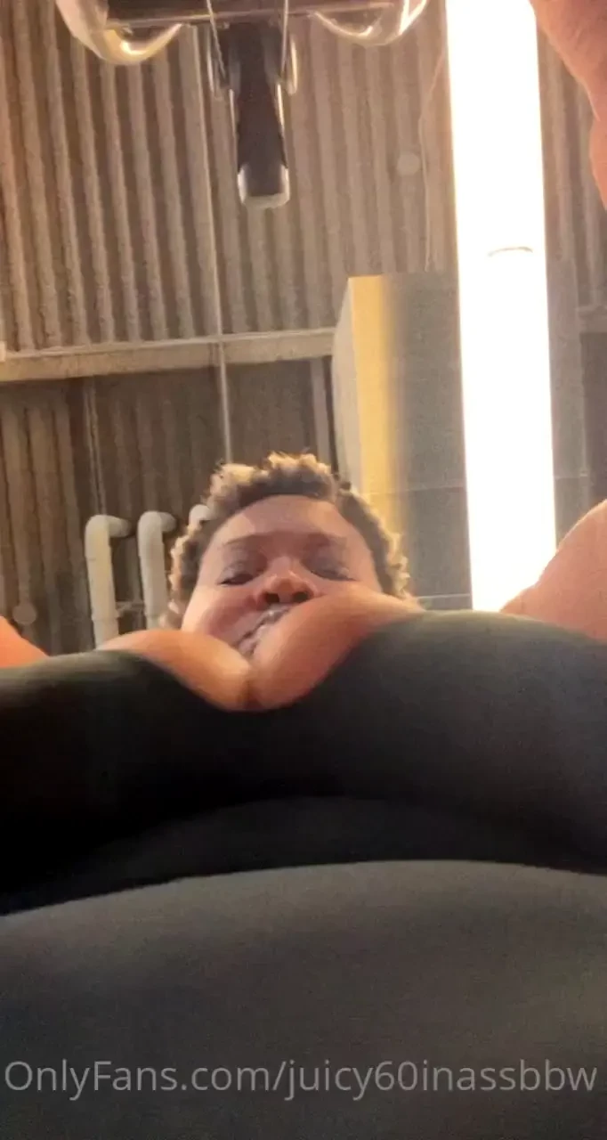 Gym time can you concentrate with these titties out smiling at you 