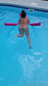 Good morning loves quick treat for you skinny dipping in the backyard