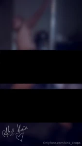 Just about 12 minutes of grinding up against the stripper pole in only