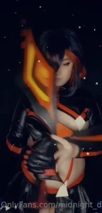 People kept asking for a ryuko transformation cosplay strip tease part 1