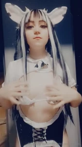 The milk maid strips down out of her wet maid uniform to her underwear part 2