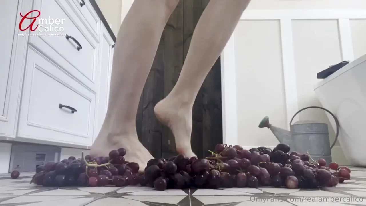 For my foot fetish lovers just crushing grapes with my feet i hope you 