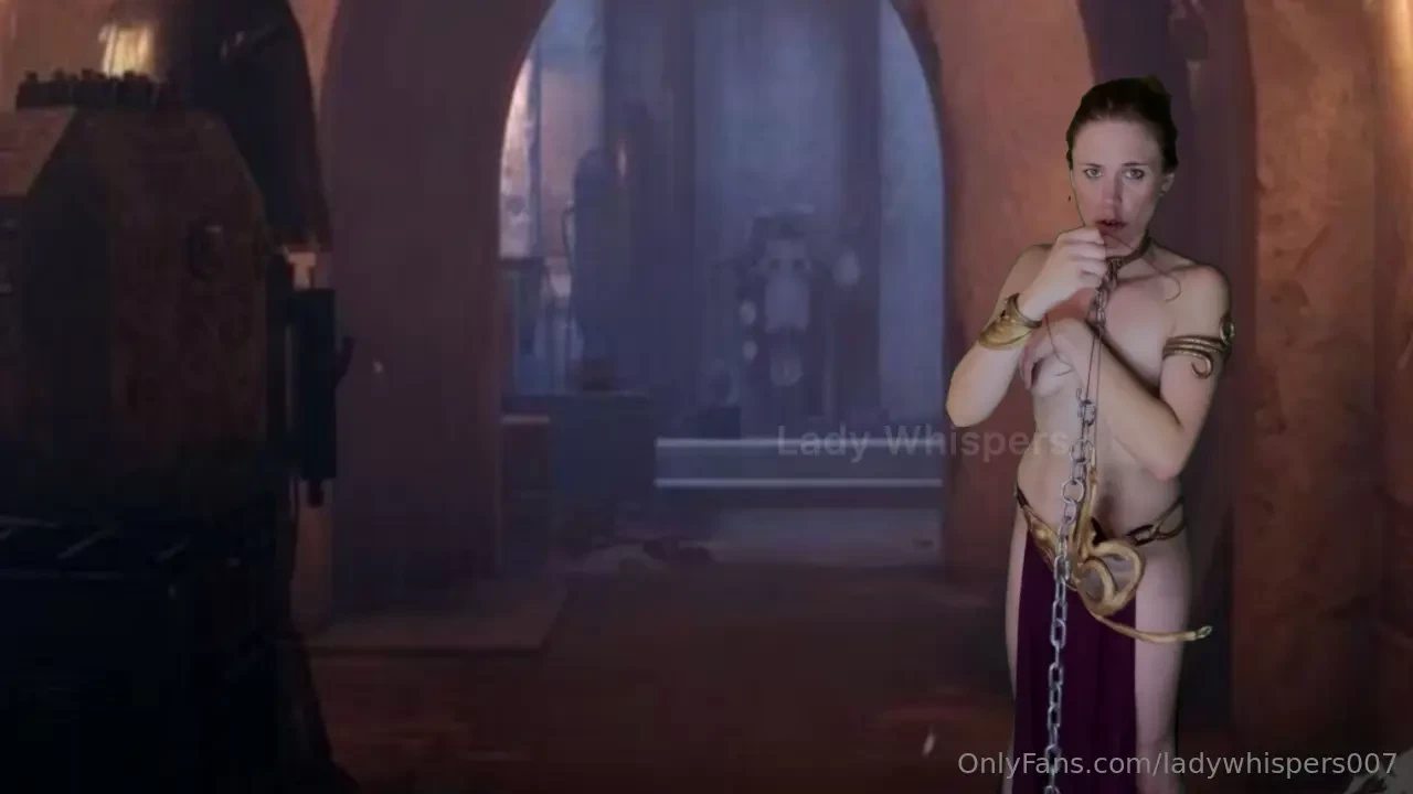 A bit of topless leia time it s it nice that the top can be untied 