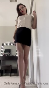 Feeling like the boss a very leggy boss