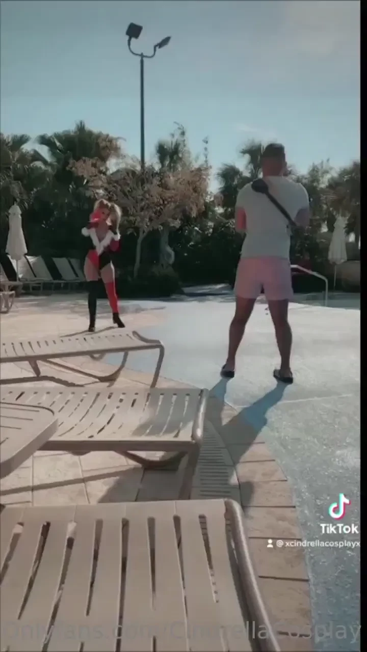 Behind the scenes of my holiday harley quinn that cartwheel ended with 