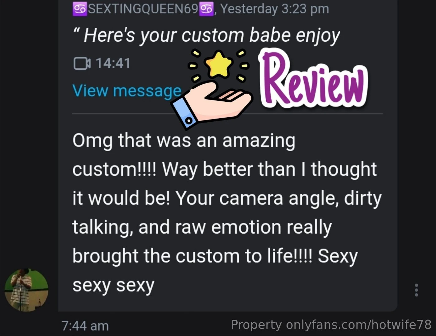 Heres another review on custom content 