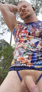 Chilling with my cock out on my hike with my taco cat sweats 80s part 1