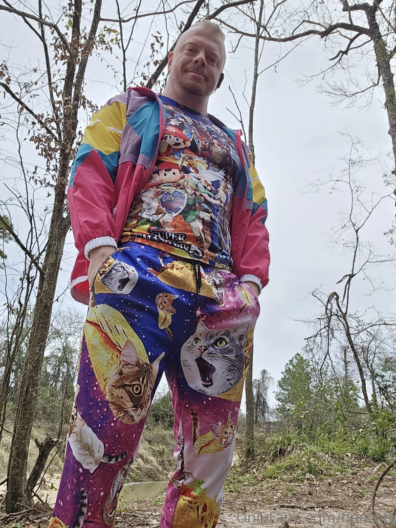 Chilling with my cock out on my hike with my taco cat sweats 80s part 5 