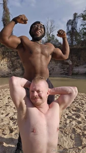 Flexing in the sunlight on an early morning hike with thiqqmasq any part 3