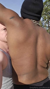 Flexing in the sunlight on an early morning hike with thiqqmasq any part 1