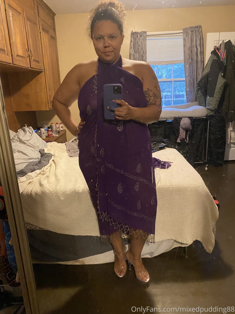 Trying on my pretty new dress daddy bought m in jamaica and my super 