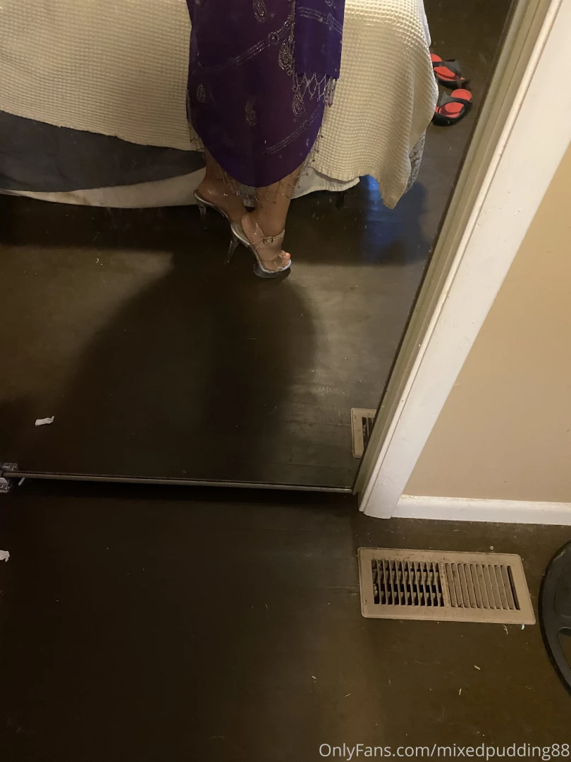 Trying on my pretty new dress daddy bought m in jamaica and my super part 2 