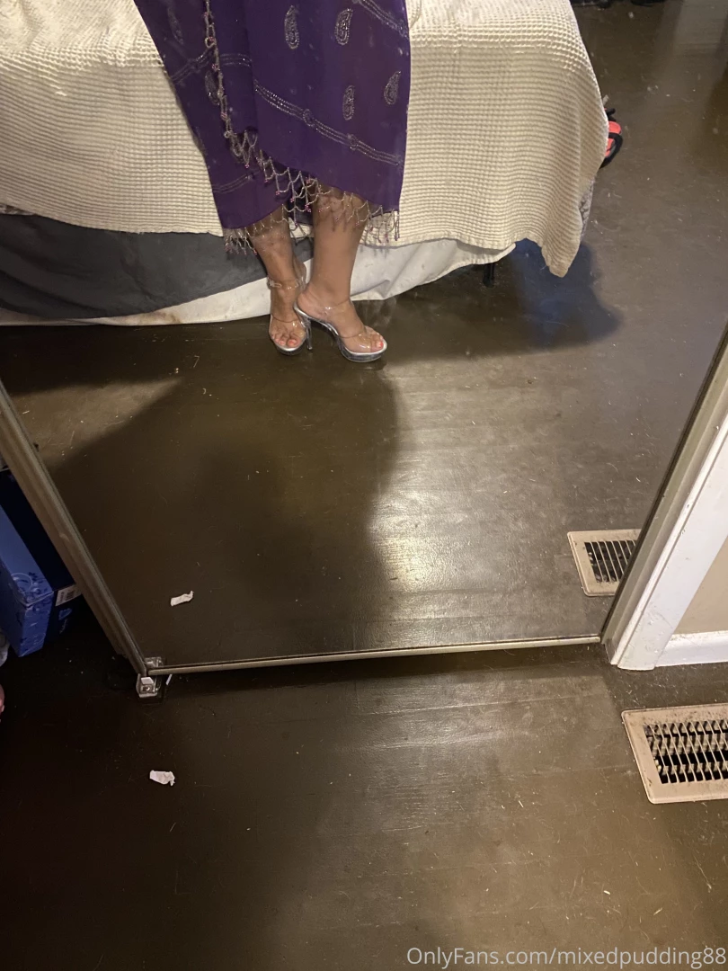 Trying on my pretty new dress daddy bought m in jamaica and my super part 3 