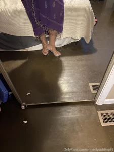 Trying on my pretty new dress daddy bought m in jamaica and my super part 3