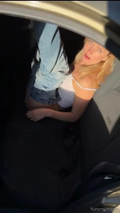 Lucky me for being fun-sized i fit anywhere front seat back seat you