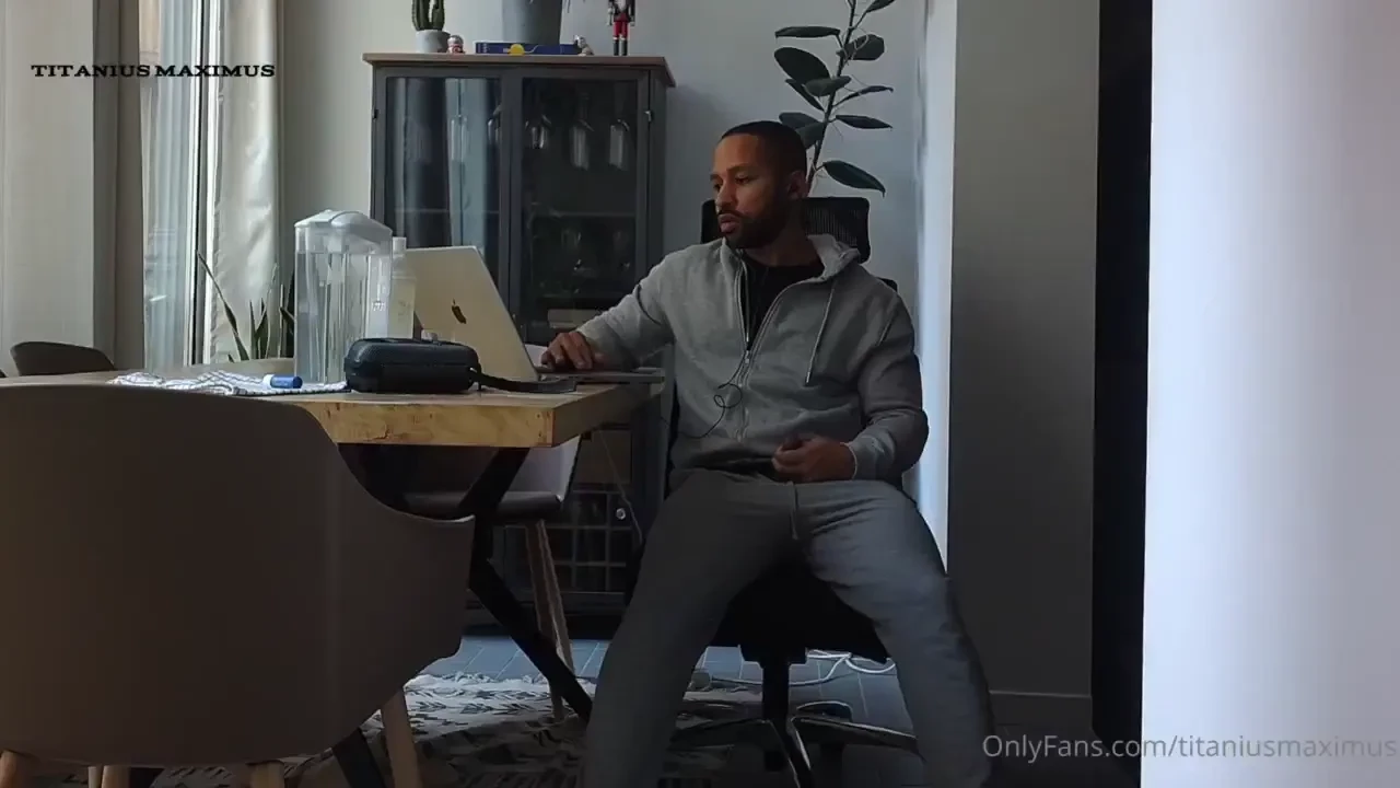 Caught by my security cam releasing some stress 