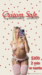 Valentine s day custom sale 2 min custom with name only 200 dm me with