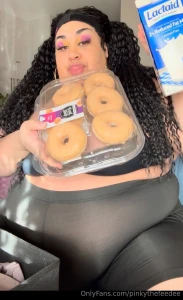 Swipe to watch me eat donuts amp chug milk amp then try my jeans on