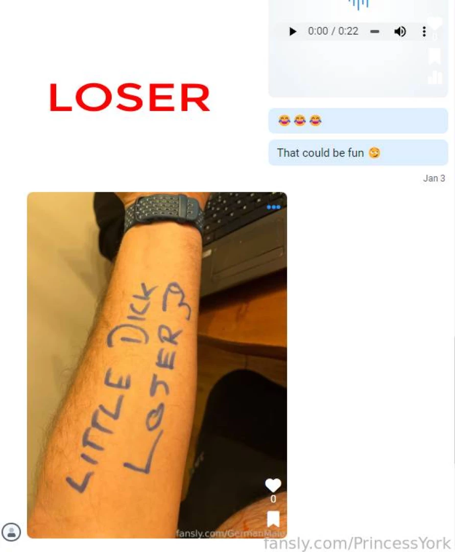 What an obedient boy maybe next time he ll get a tattoo with this 