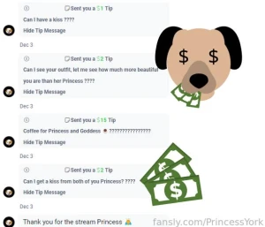 This guy wants too much on stream but wishes are not forbidden and you