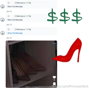 Slave liked my shoes that s not surprising that s even commendable