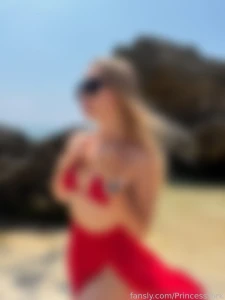 Imagine me walking towards you in this adorable red swimsuit you ll