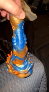 It was definitely a wet one with this new toy