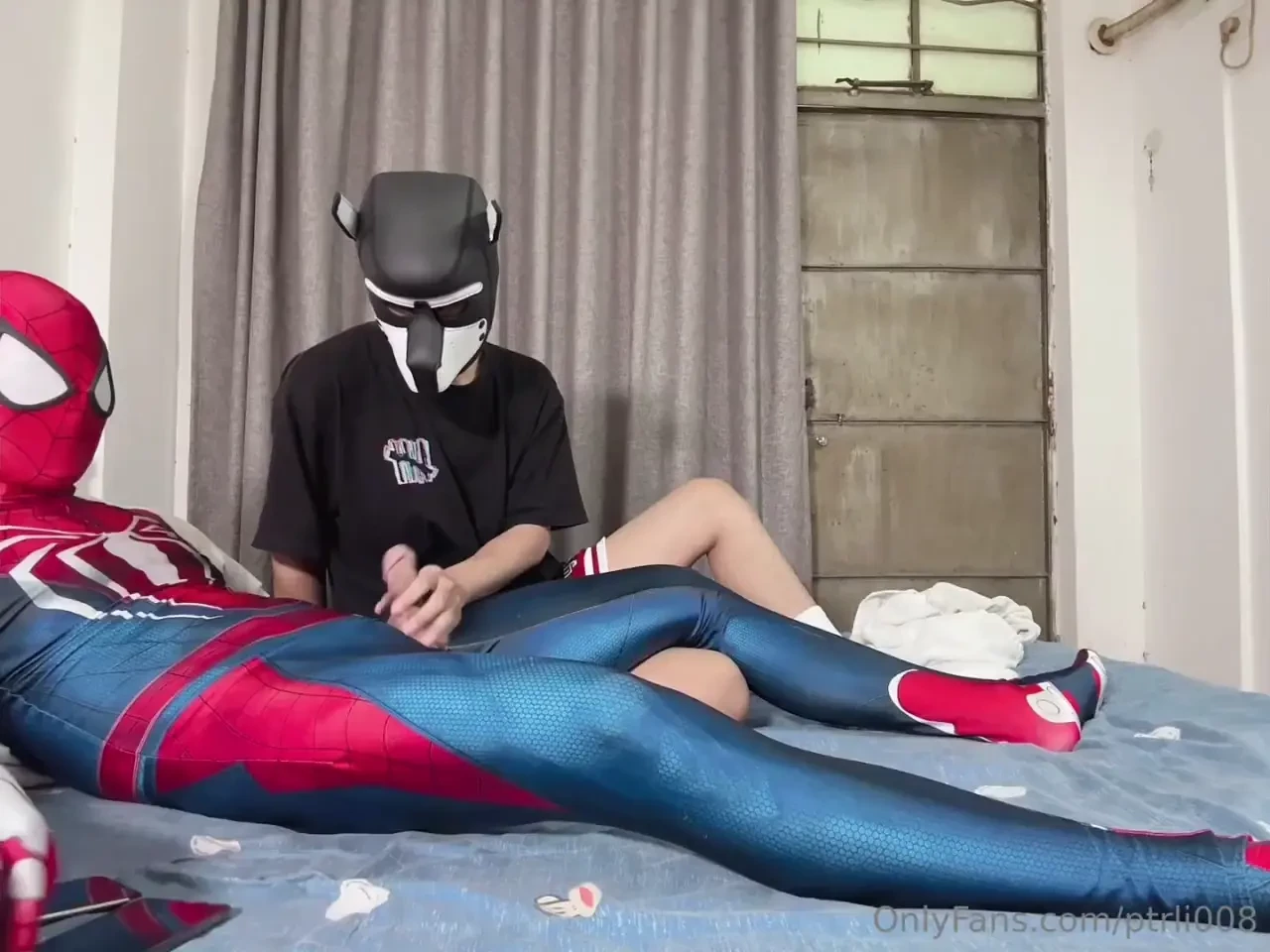669 dog-headed black skinned brother gets fucked by spider-man s big 