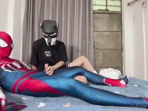 669 dog-headed black skinned brother gets fucked by spider-man s big