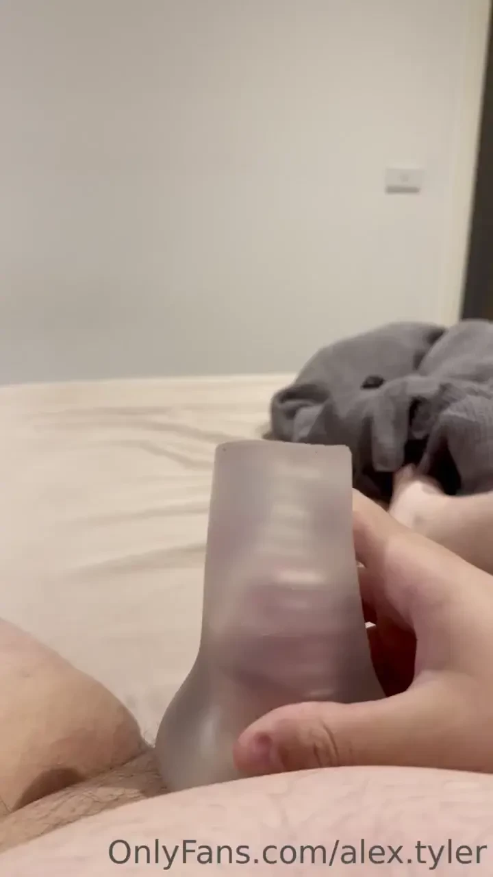 Evening here s me playing with a pocket bussy it felt so good going up 