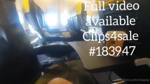 Cum shot on flight who wants full video
