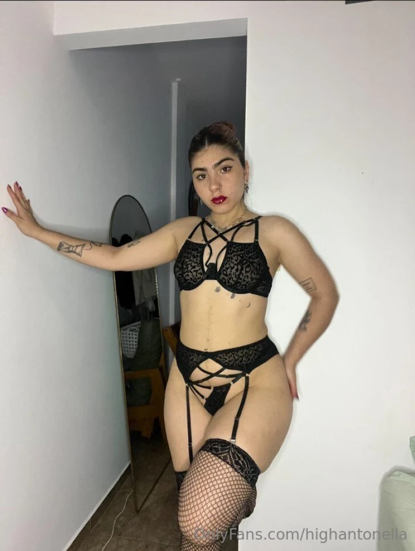 Lingerie lipstick and a little mystery ready to make a connection 