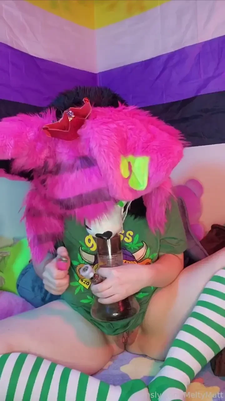 Gettin stoned and playing with myself the usual furry fursuit murrsuit 