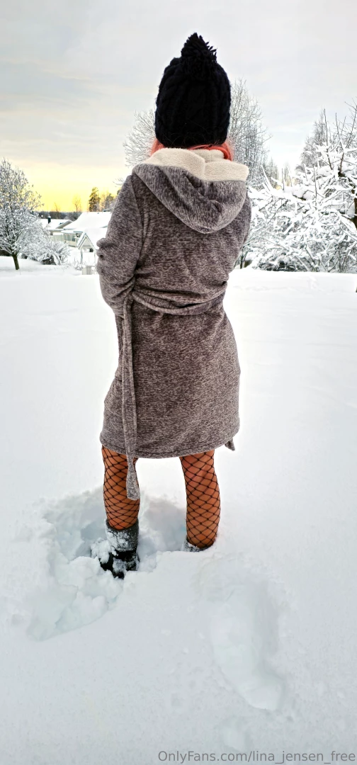 Chasing snowflakes and adventures today my pink hair matches the 