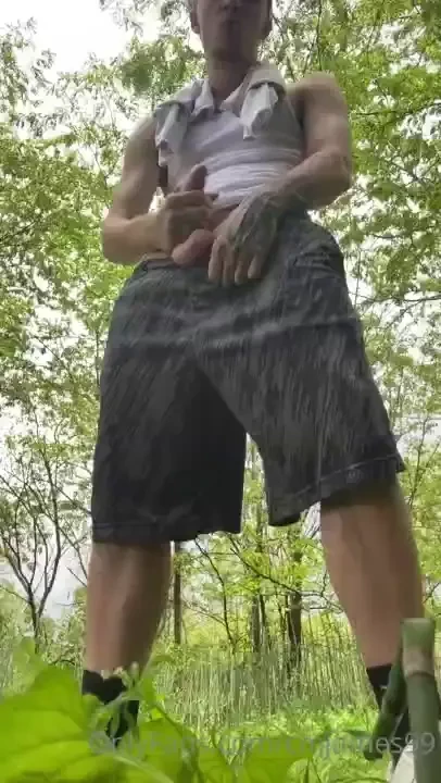Got horny walking through the woods earlier 