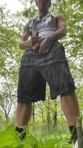 jamesuncut1 - Got horny walking through the woods earlier 