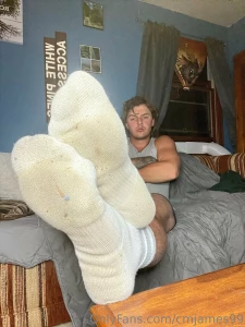 My sweaty white socks get you rock hard huh part 2