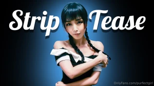 She s wednesday but far from innocent in this forbidden bathroom